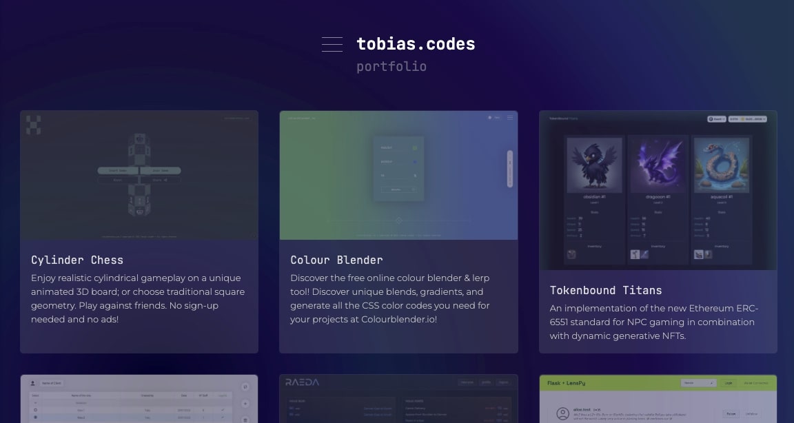 tobias codes screenshot